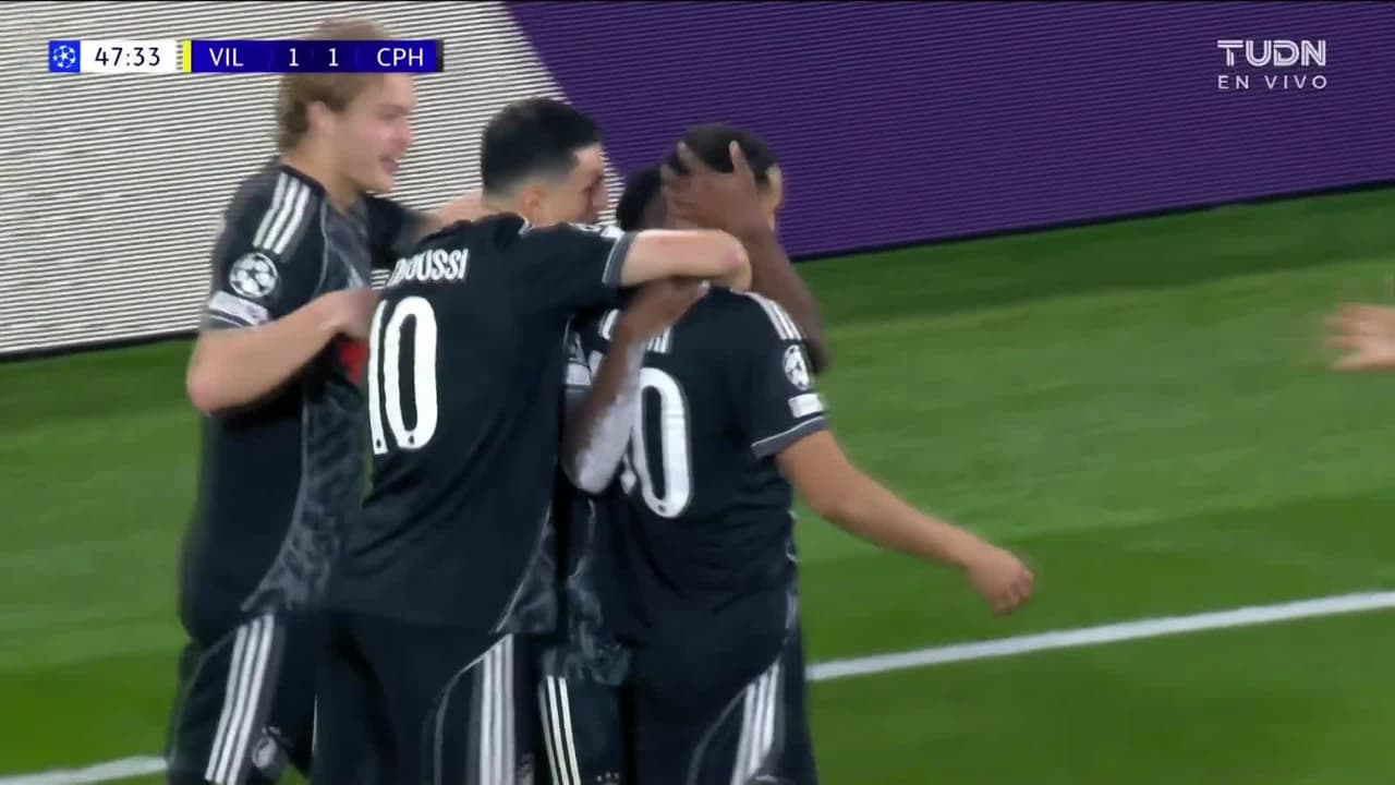 ¡Qué cosa del Copenhague! Achouri les regresa la ventaja con un derechazo