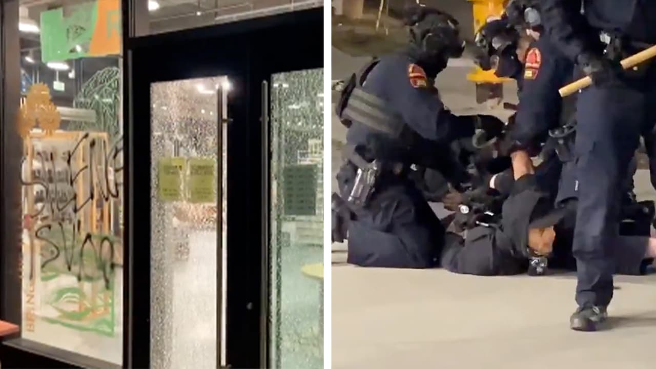 Arrestan a 12 personas en protesta contra la brutalidad policial en el centro de Raleigh 