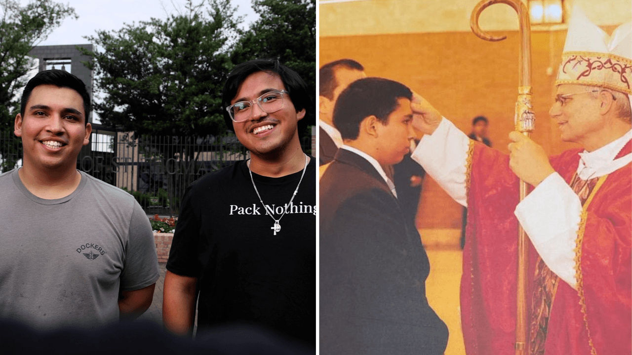 Ellos son Renato y Camilo Barandiarán, quienes no salen de su asombro al saber que
<b> el entonces obispo Robert Prevost fue quien oficializó su confirmación ante la Iglesia Católica</b> en aquella pequeña ciudad en el norte de Perú.