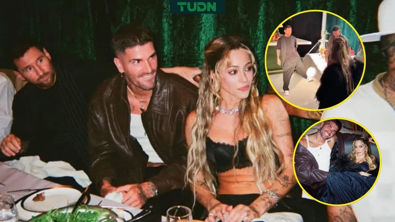 Lionel Messi y Rodrigo De Paul hacen dominadas con Tini