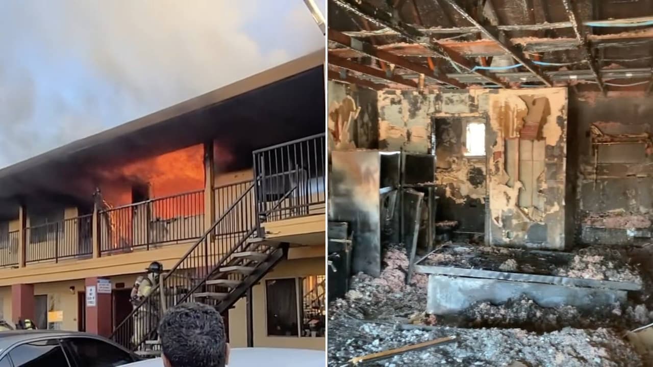 Una persona en condición crítica tras incendio en motel de Rancho Córdova