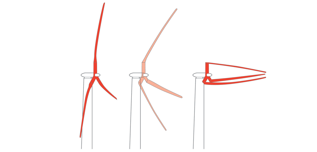 Una turbina eólica gigante inspirada en las palmeras para resistir huracanes