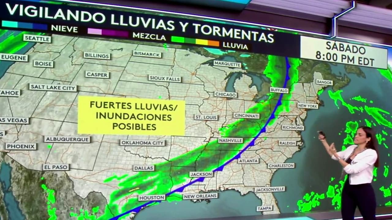 Clima hoy Estados Unidos viernes 16 de abril 2026: frente frío azotará el país con tormentas y frío