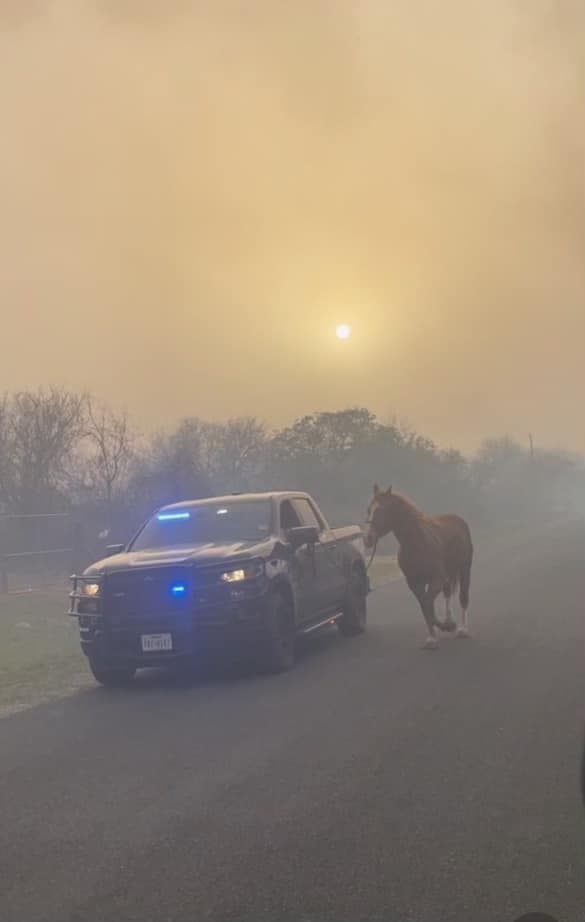 Uno de los incendios de mayor magnitud ocurrió al sur del Condado Bexar, cerca de Pleasanton, donde decenas de personas perdieron sus hogares y tuvieron que ser desplazadas por los fuertes incendios.