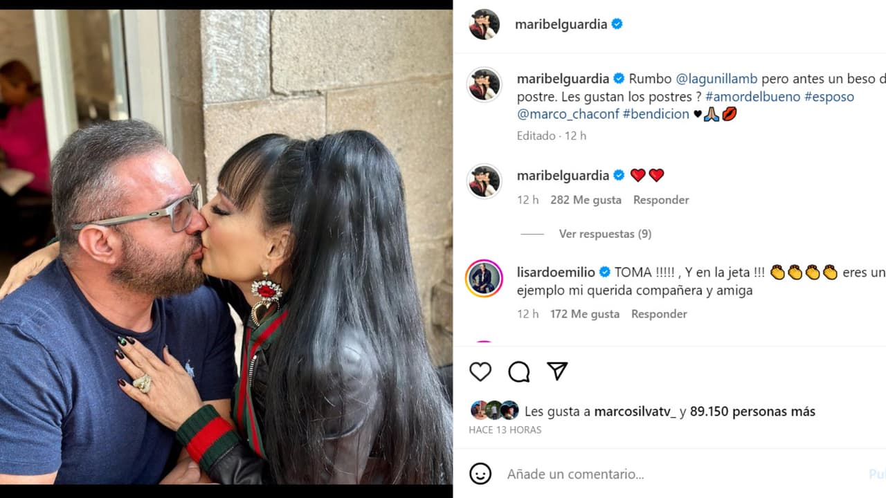 Esta es la foto que Maribel Guardia publicó este sábado 4 de noviembre junto a su esposo tras las especulaciones alrededor de su matrimonio.
