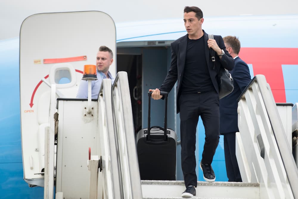 Uno de los que más siguieron las cámaras fue Andrés Guardado.