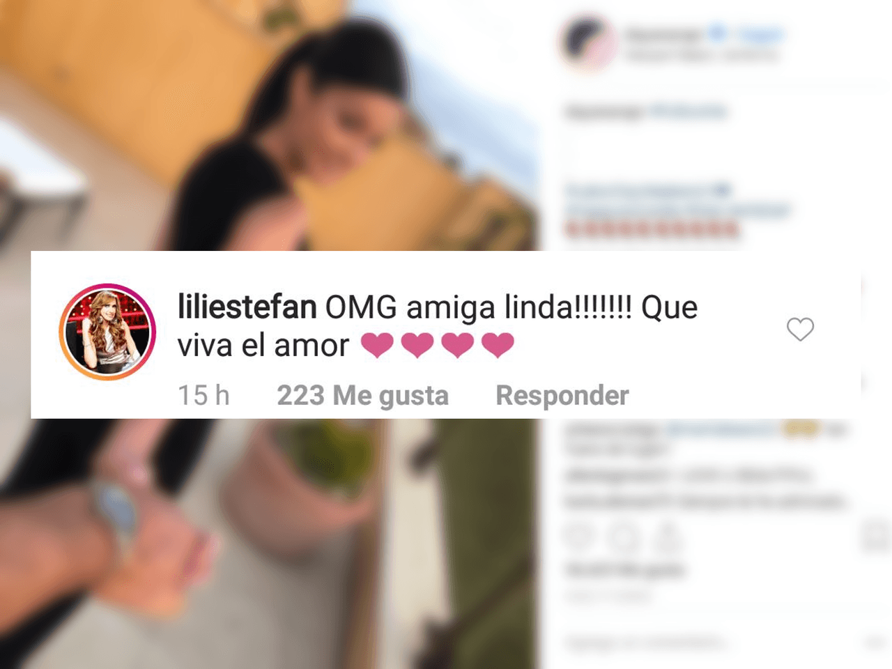 La presentadora del El Gordo y la Flaca, Lili Estefan, reaccionó emocionada a la publicación de la modelo.