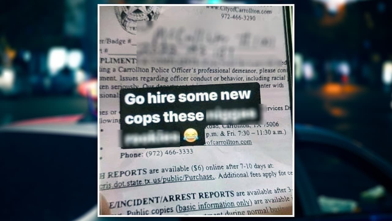 El usuario “Hoodhxavi2” se burla en redes sociales de una supuesta advertencia por una falta de tránsito en la ciudad de Carrollton en Texas.