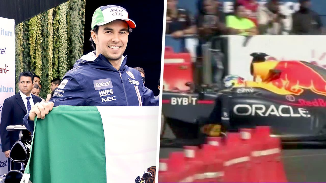 'Checo' Pérez paraliza su natal Guadalajara con una demostración previo al Gran Premio de México