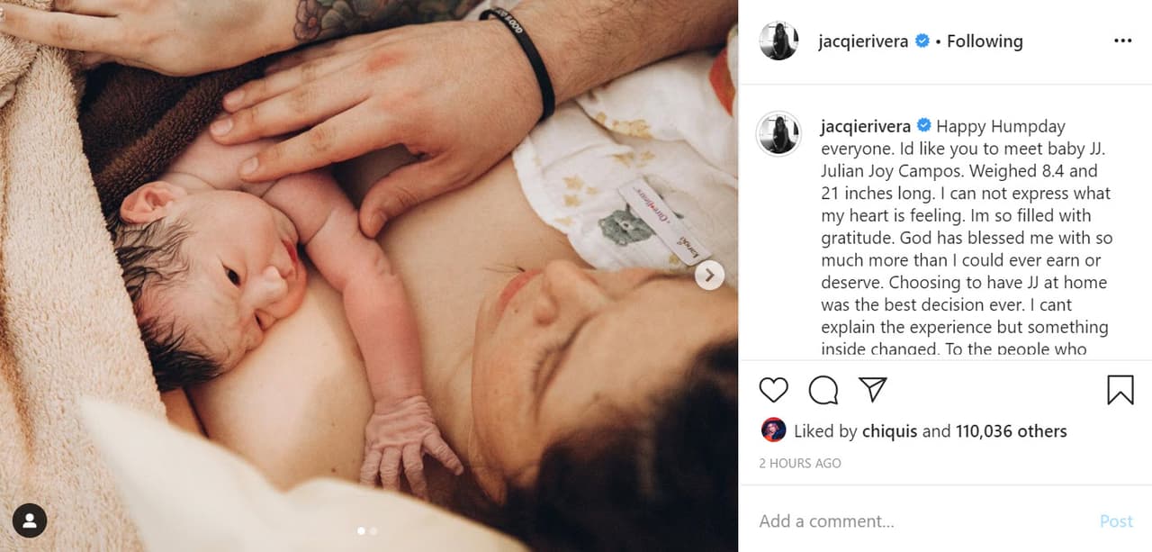 Tras la llegada al mundo de Julian Joy el lunes 27 de abril, los padres se han mostrado contentos y sin poder describir con palabras la emoción que tienen con el nuevo miembro de la familia. 
<br>
<br>