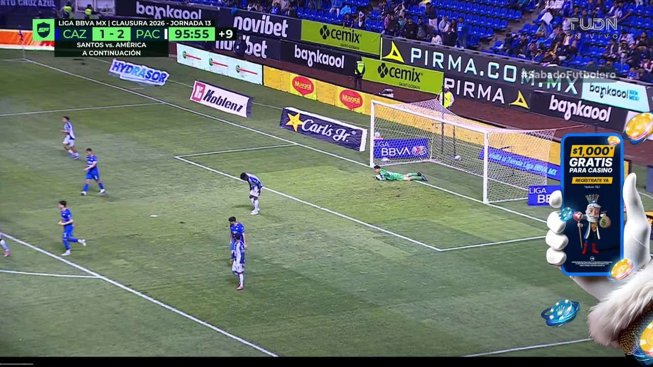 ¡TIRO ATAJADO! disparo por Nicolás Ibáñez.