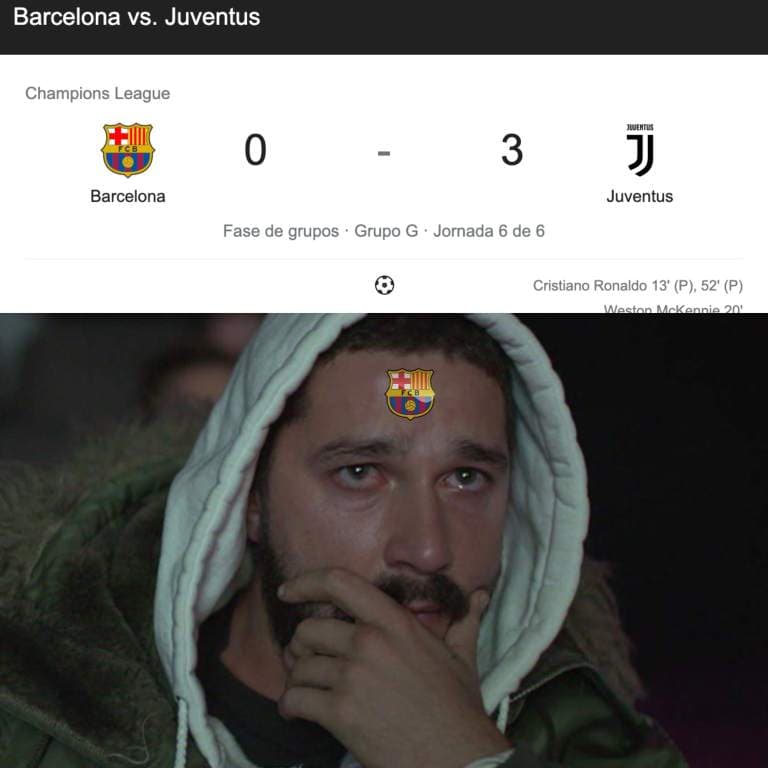 Juventus y los memes apalearon al Barcelona | Llegaron las mejores reacciones de redes sociales con Cristiano Ronaldo y Messi como protagonistas.