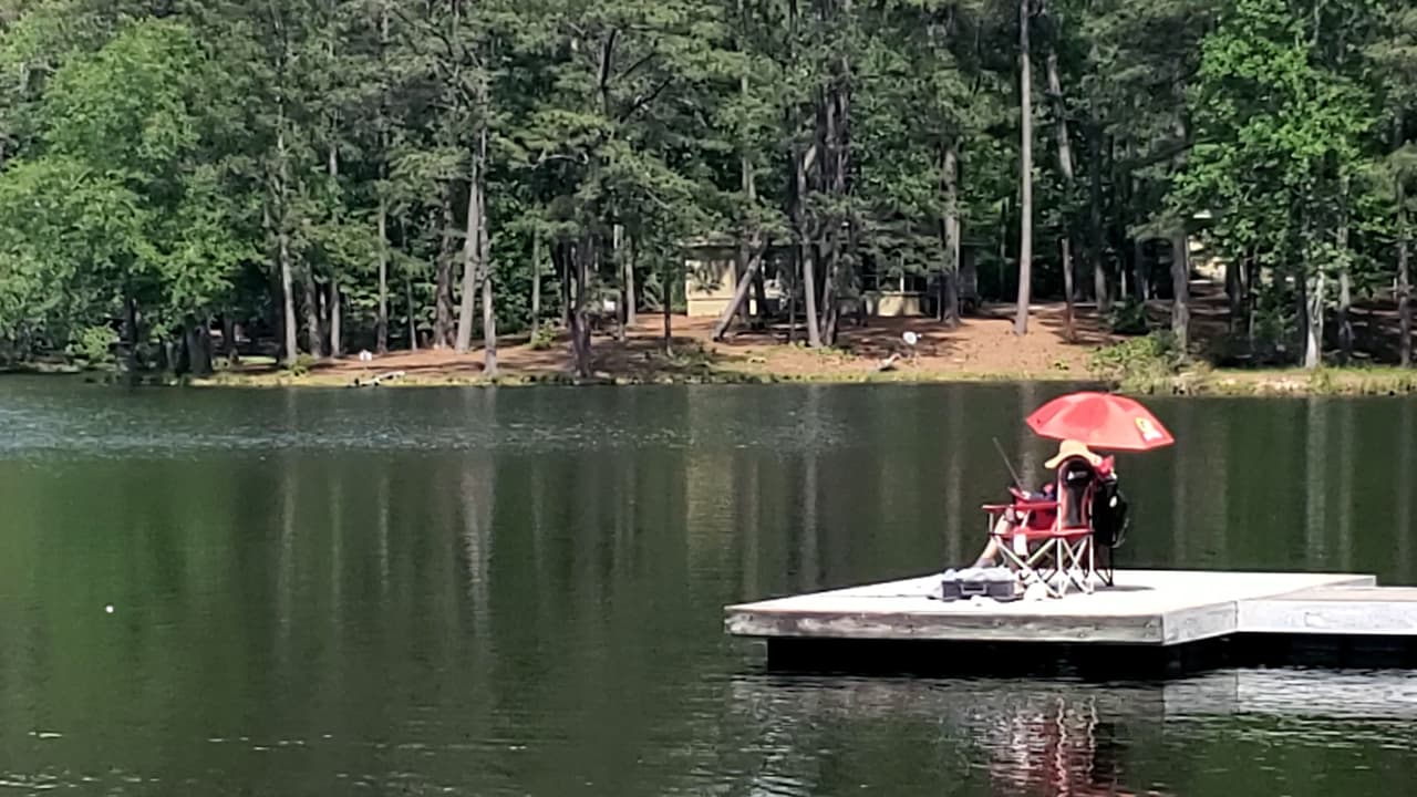 También cuenta con un sitio para acampar arbolado cerca de la orilla de un lago de pesca, y los establos privados que ofrecen paseos a caballo guiados.