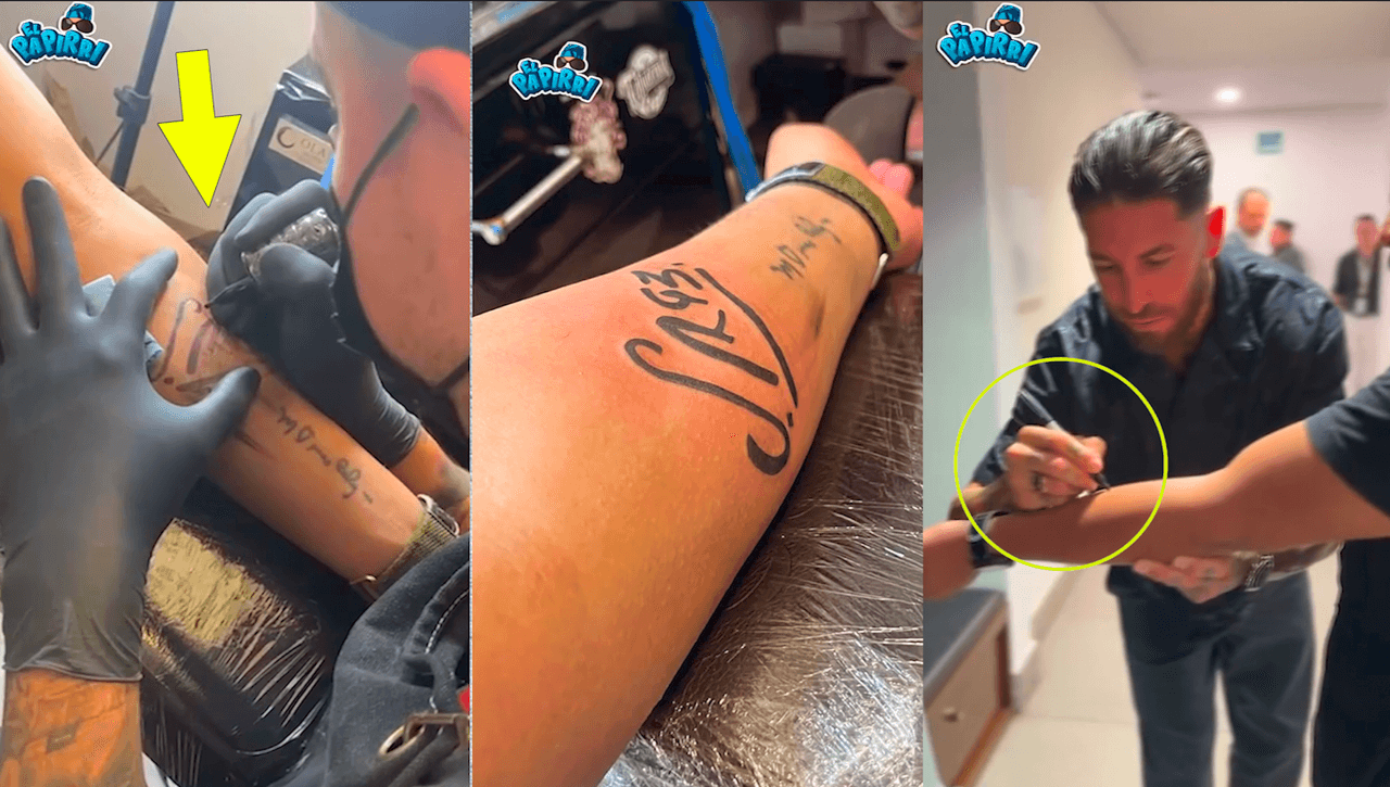 Aficionado de Rayados conoce a Sergio Ramos y ¡se tatúa su firma!
