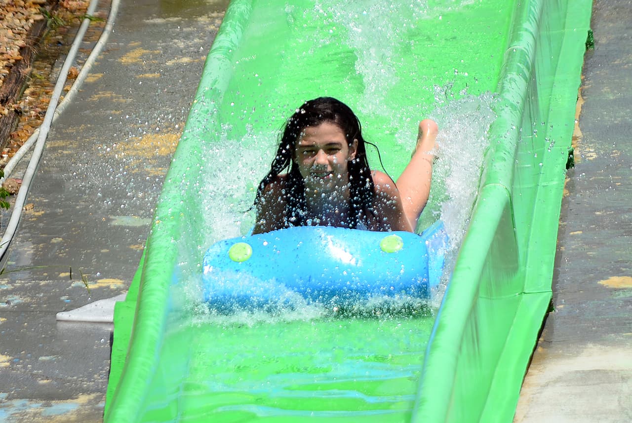 Pero muy divertido cuando llegas hasta la alberca final...