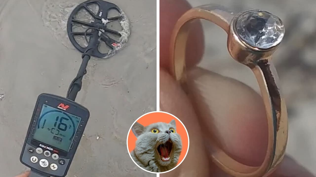 Hombre se dedica a buscar tesoros perdidos en la playa: lo que encuentra impacta a TikTok