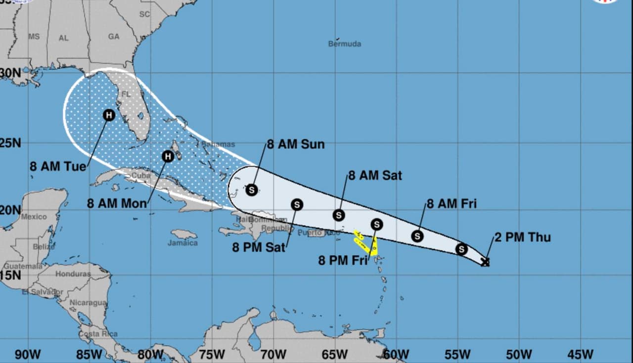 Emiten vigilancia de tormenta tropical para Puerto Rico y las Islas Vírgenes
