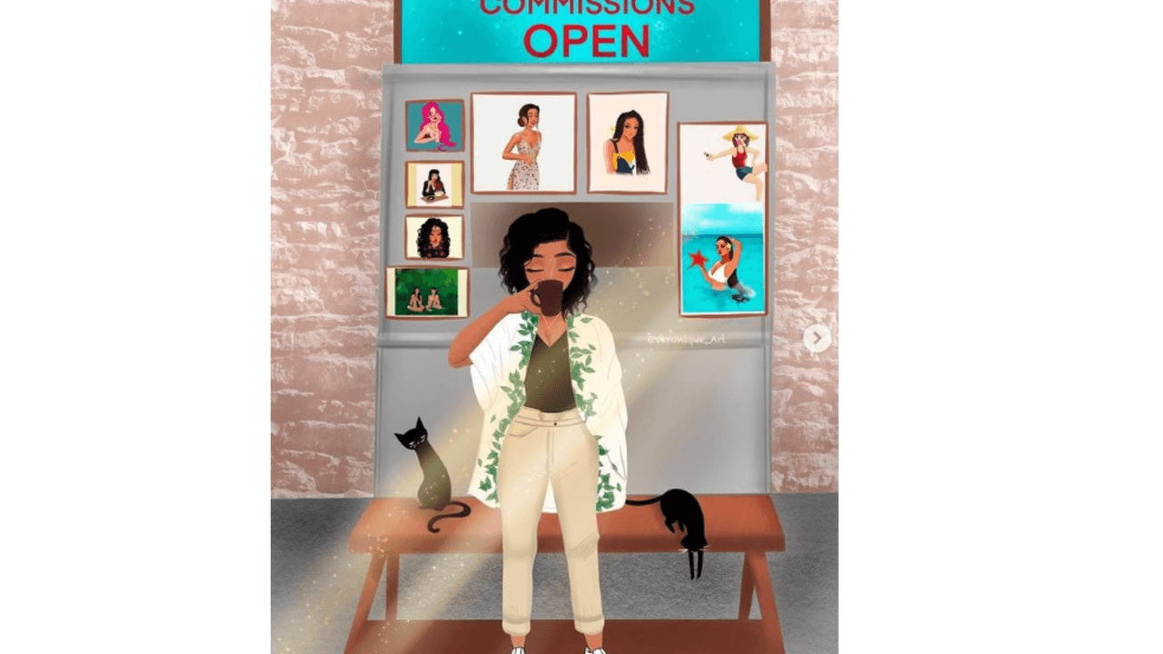 Por ejemplo, Veronique Pierre, una ilustradora originaria de la Guayanna francesa, dueña de la 
<a href="https://www.instagram.com/veronique_art/" target="_blank">cuenta ‘veronique:art’ en Instagram</a>. Ya tiene casi 60K de seguidores y se da a la tarea de diseñar a las princesas con ‘looks' muy diversos, en esta ocasión eligió un tema gótico.