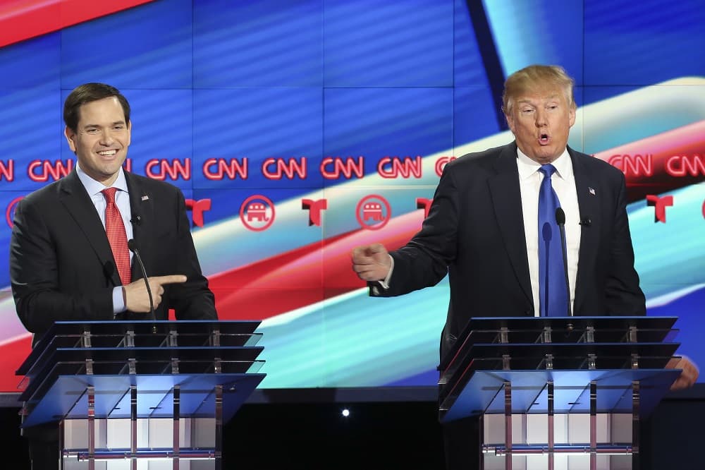 La noche que Marco Rubio sorprendió a Donald Trump