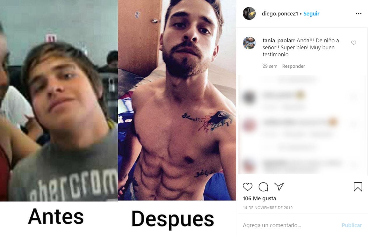 Diego Ponce de León actualmente
<b>tiene 29 años, estudió nutrición</b> y vive en la ciudad de Aguascalientes, México.
<br>