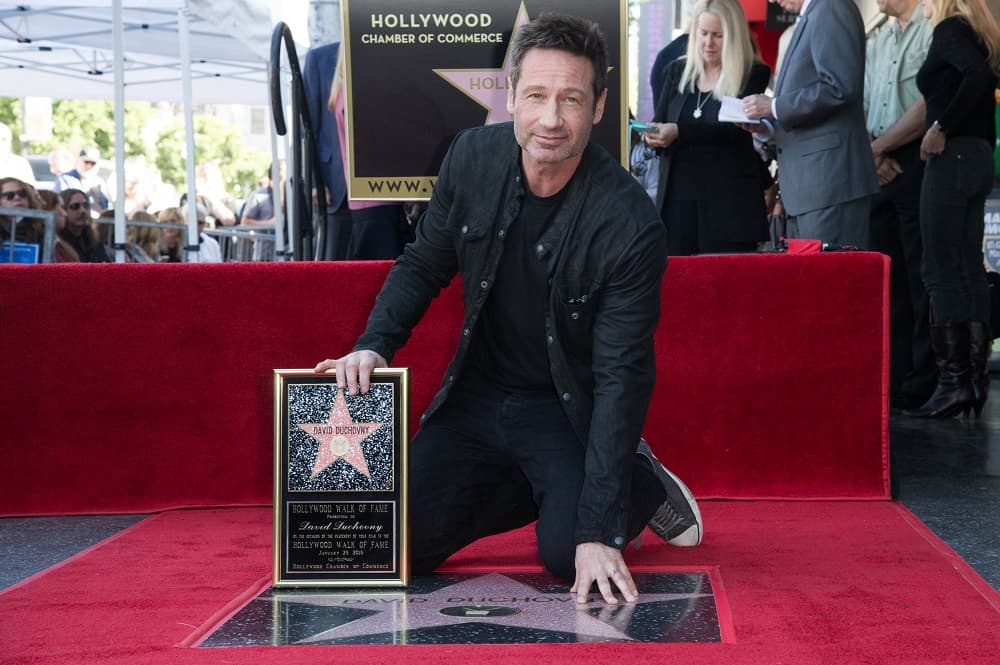 David Duchovny recibe su estrella en el Paseo de la Fama