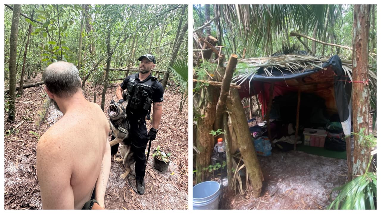 Fugitivo acusado de pornografía infantil en Pensilvania fue hallado viviendo en bosque de Florida