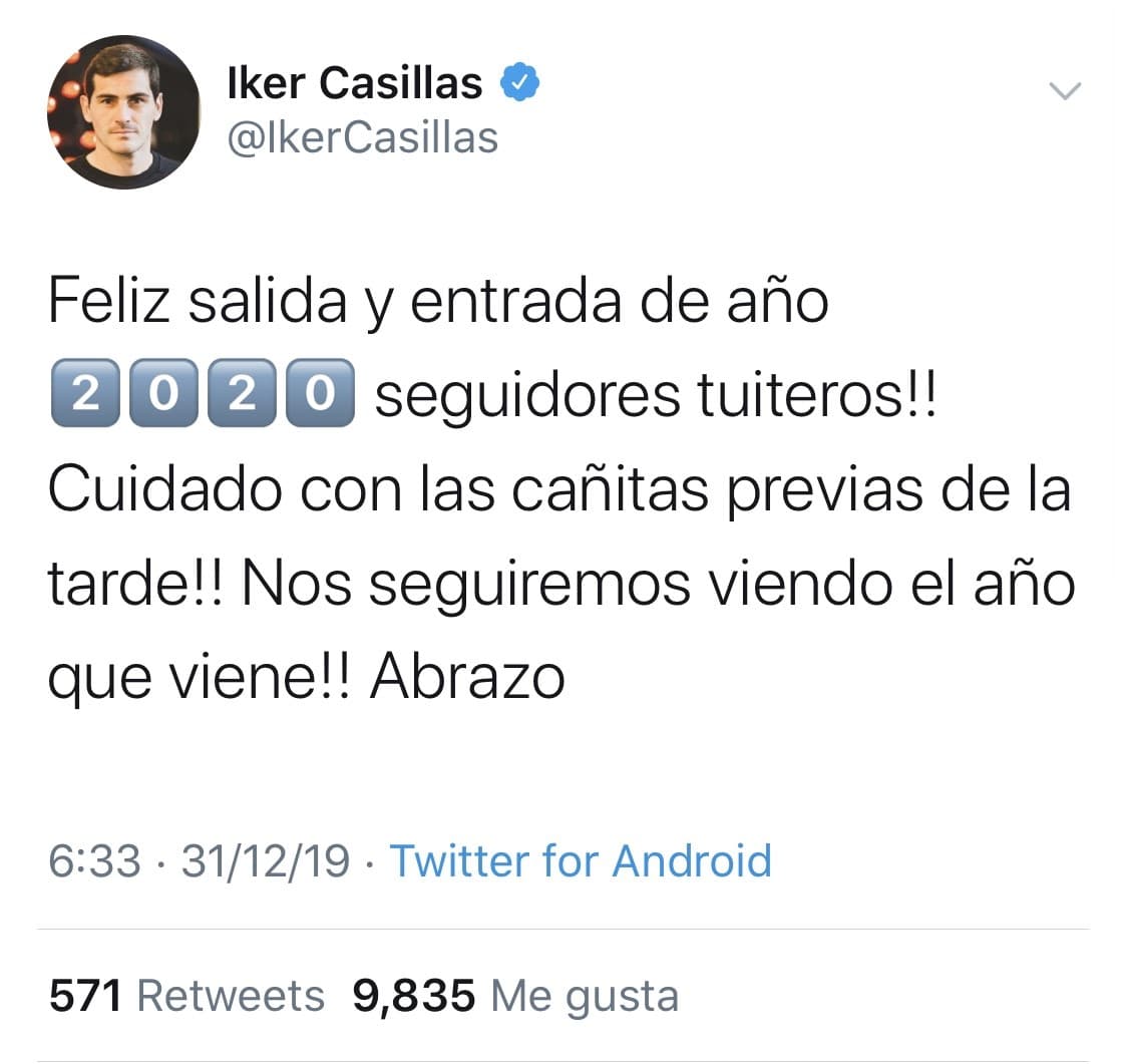 Jugadores entrenadores y clubes desean un gran 2020 a todos sus aficionados.