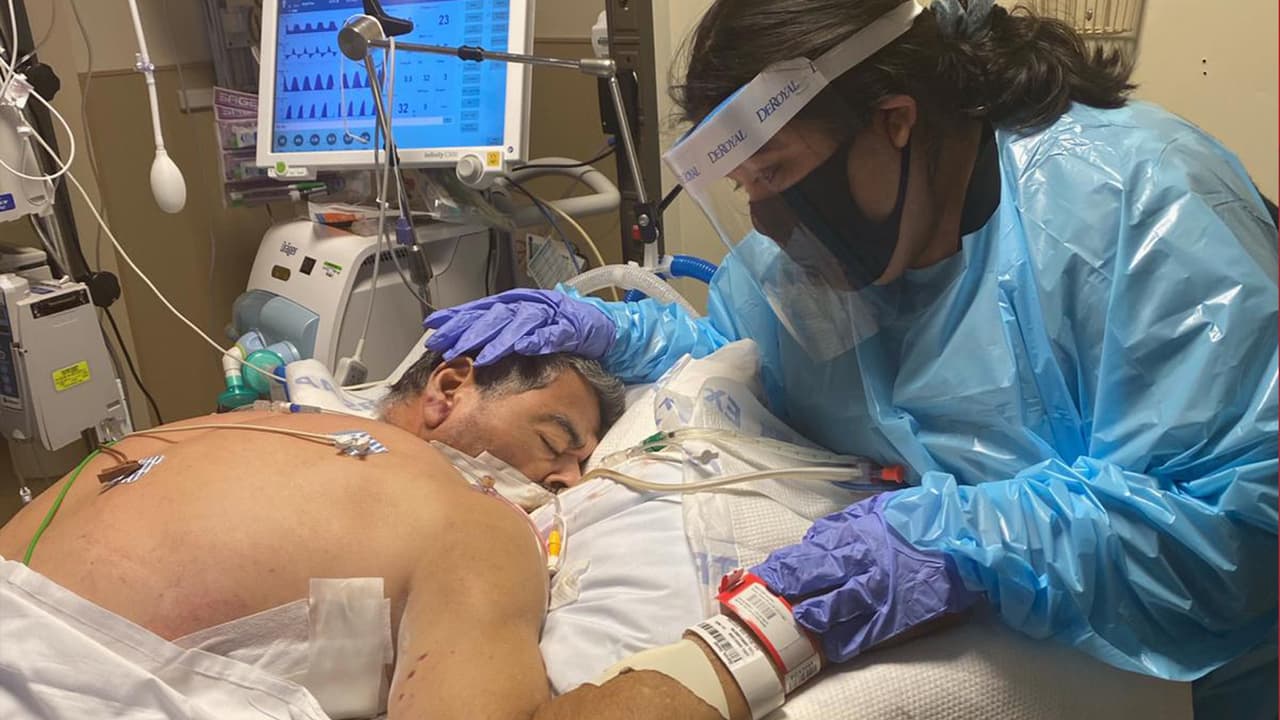 Daniel estuvo más de 1 mes luchando contra el coronavirus en un centro hospitalario en el condado de Hall.