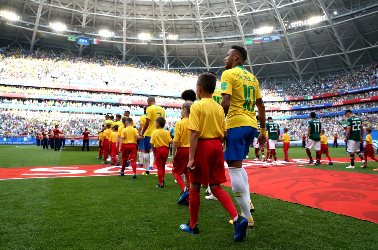 Frente a México fue el partido número 89 de Neymar, con un total de 56 goles marcados antes del juego en Samara.