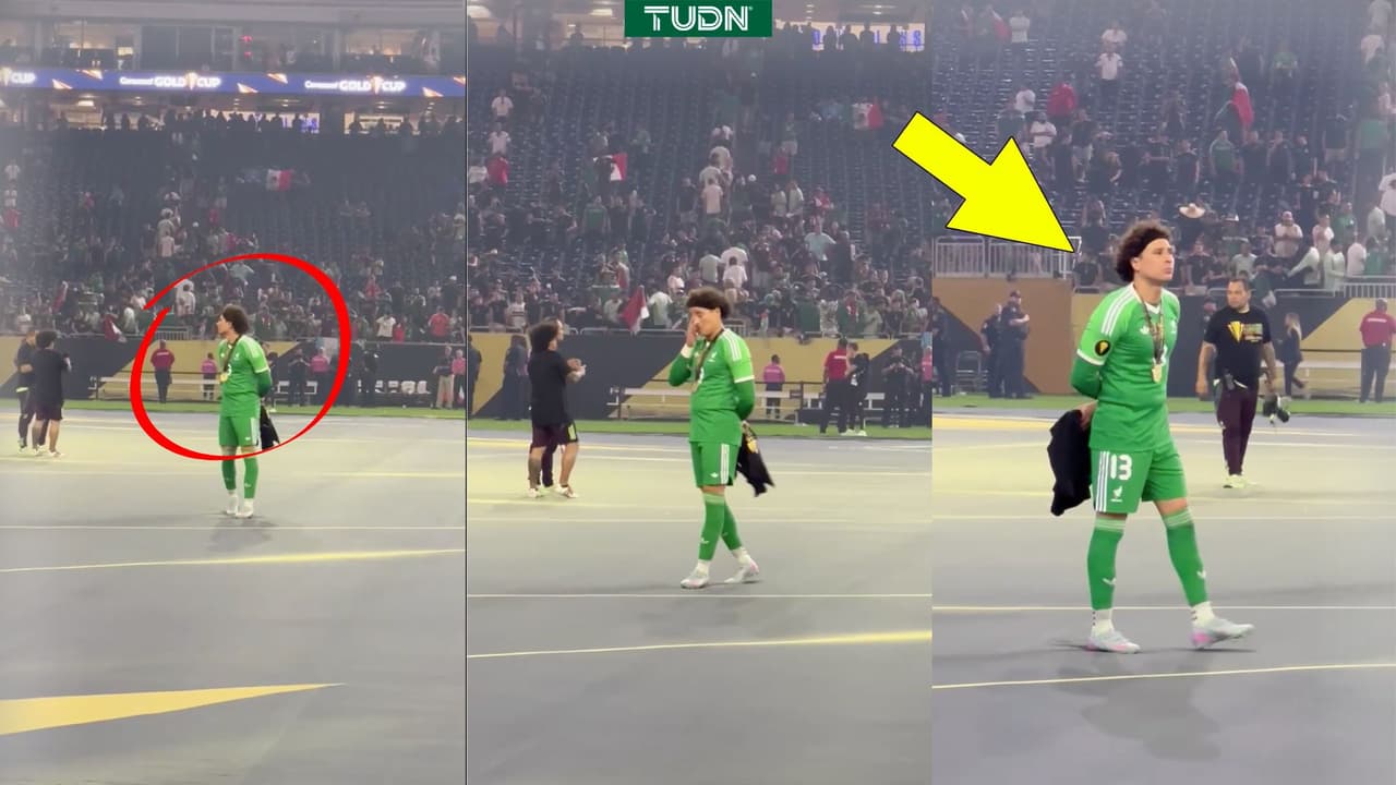 ¿Es la última? Así fue la misteriosa celebración de Guillermo Ochoa en la Final de Copa Oro