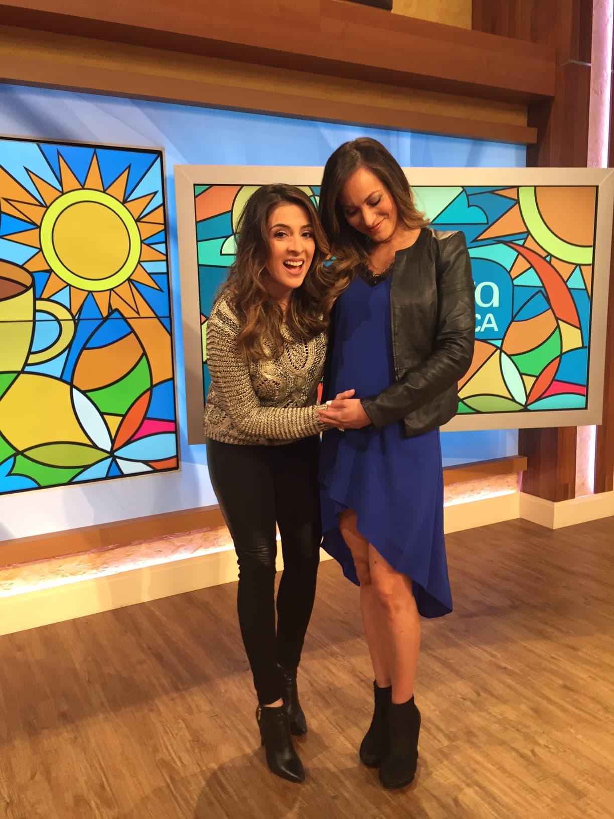 Maity pasó a saludar a su sobrina.