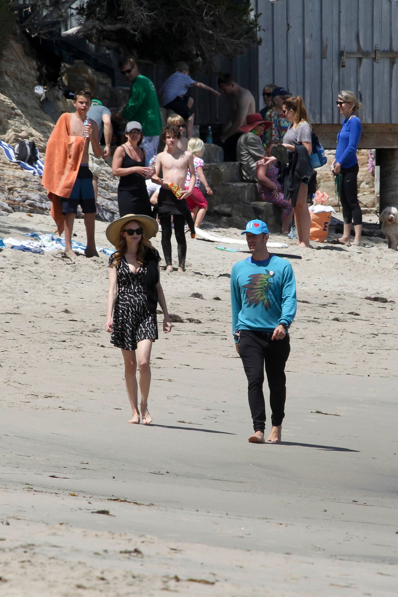 Su presencia en Malibú causó mucha curiosidad entre la gente.