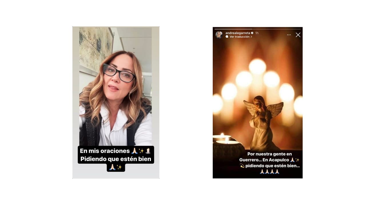 Andrea Legarreta pide oraciones por familias afectadas tras paso del huracán Otis
