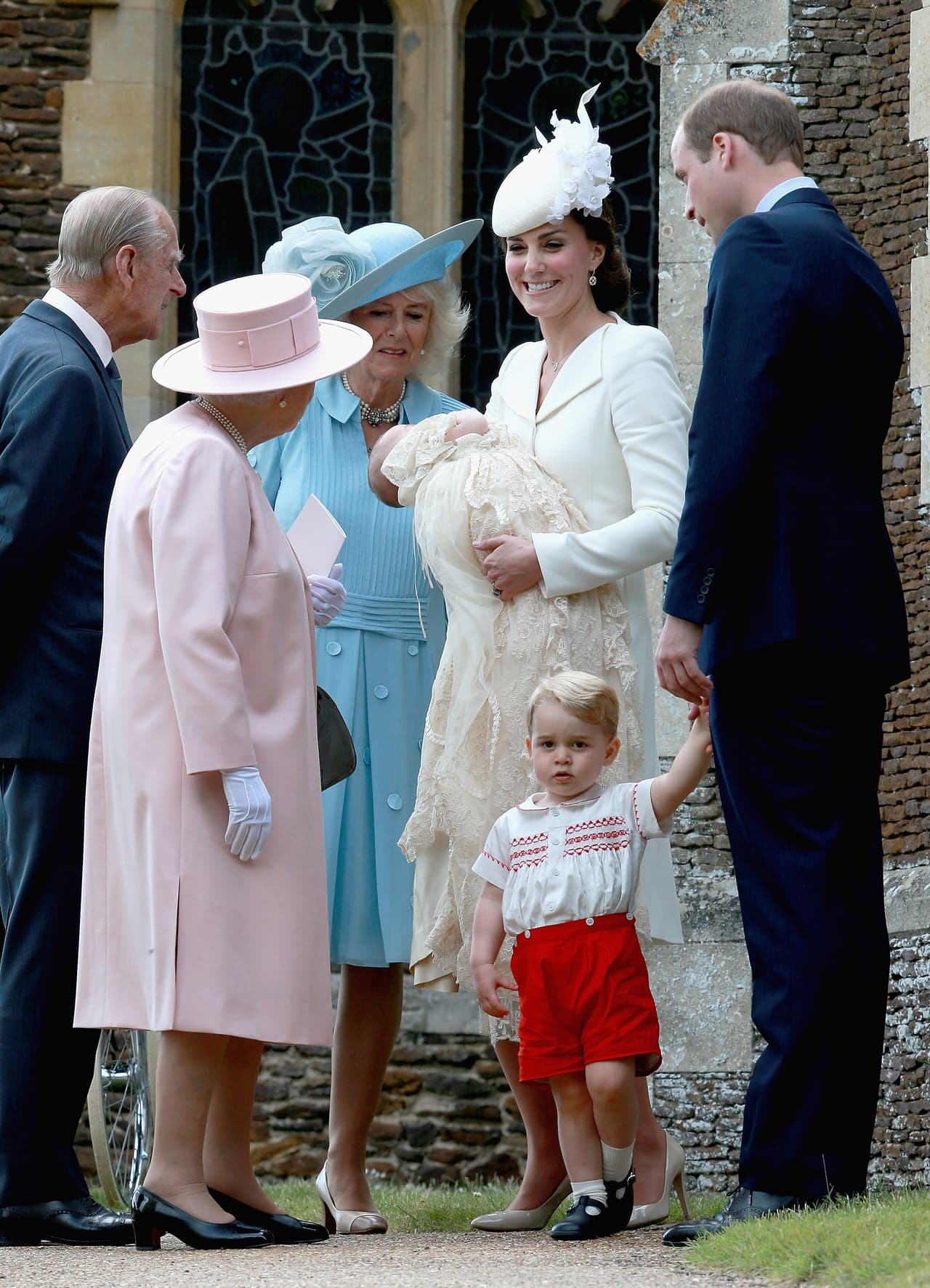 Así lució Kate Middleton en el bautizo de la pequeña Charlotte.