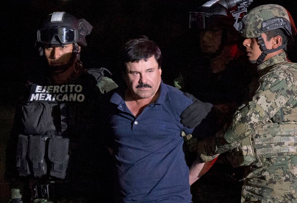 Imágenes de Joaquín "El Chapo" Guzmán tras su recaptura