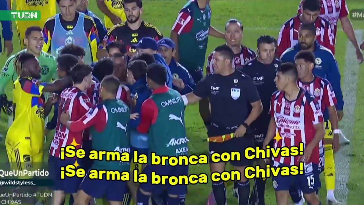 ¡Se arma la bronca en el partido de Chivas!