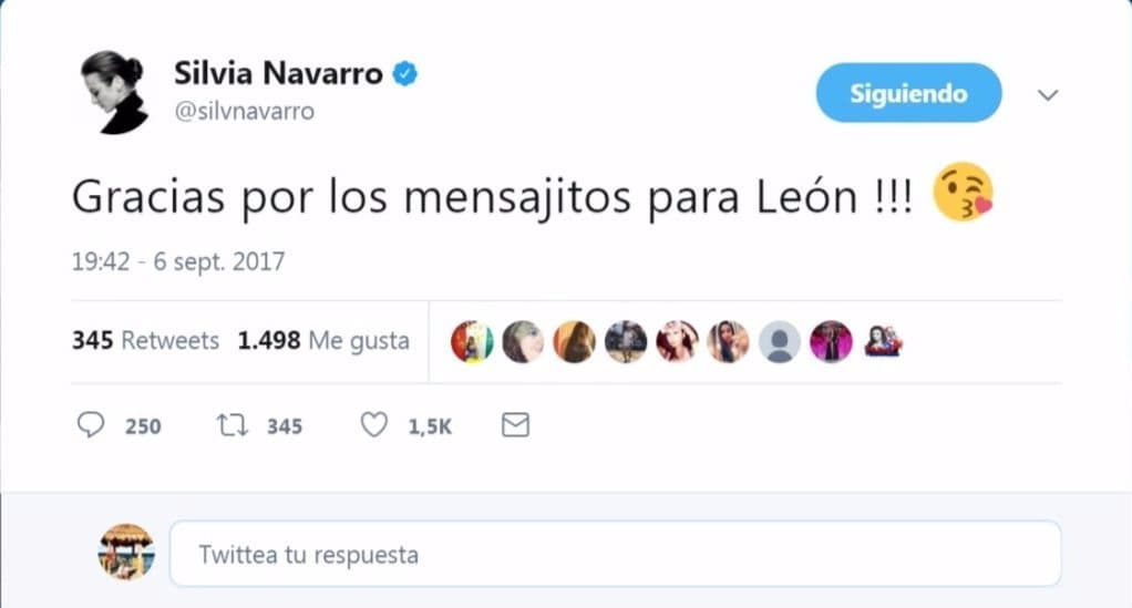 La actriz no ha publicado alguna imagen en redes sociales para festejar a León, pero sí mandó un mensaje a sus seguidores para agradecer el cariño que le han enviado a su hijo por su cumpleaños número 2.