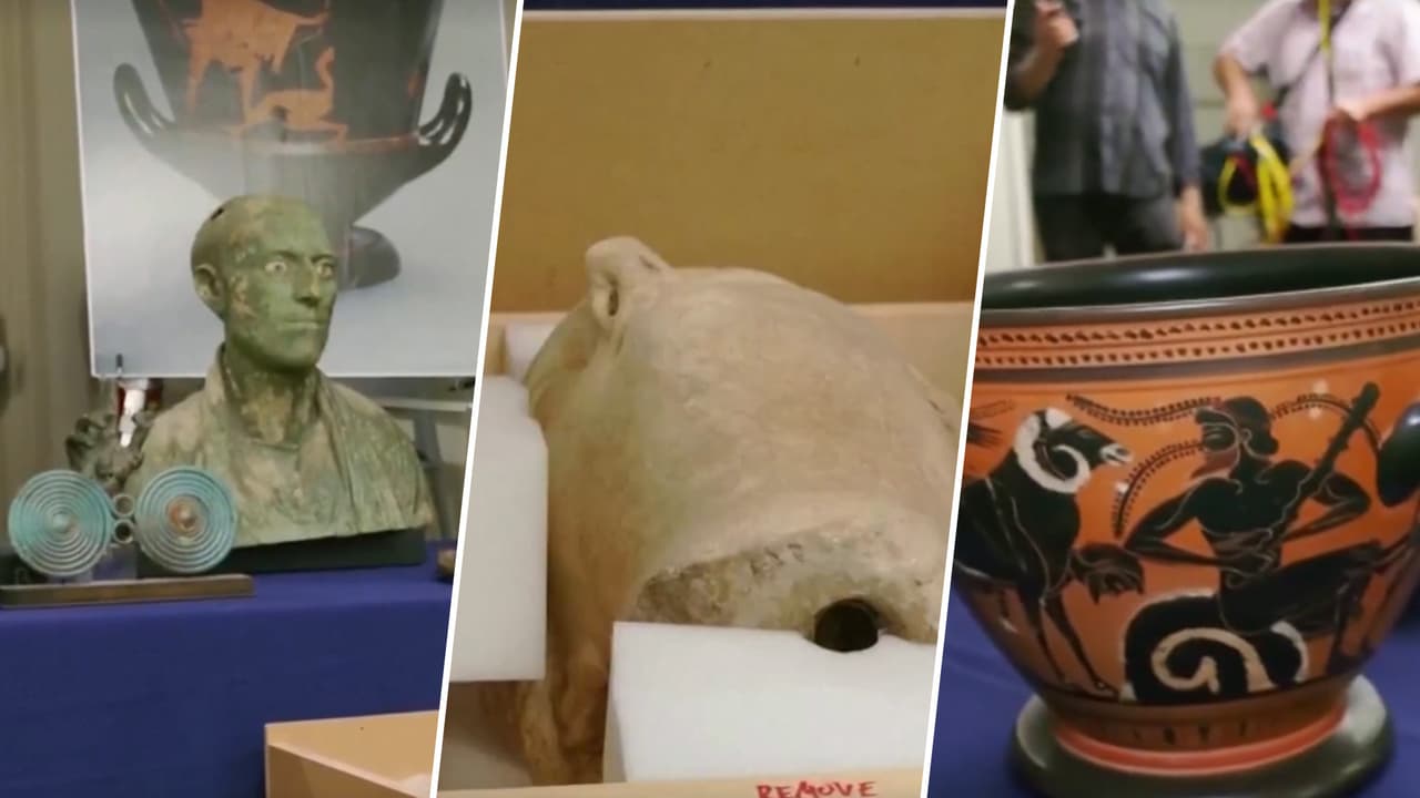 Policía de NY recupera 58 reliquias italianas saqueadas del Museo Metropolitano de Arte 