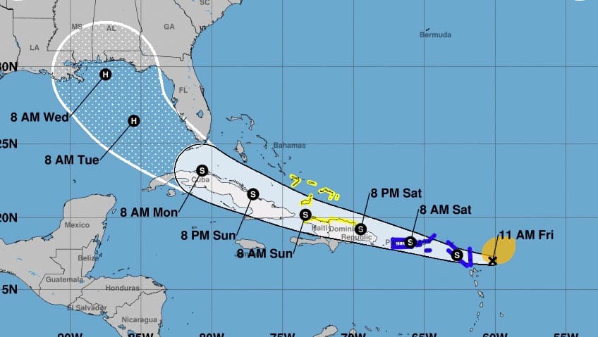 La tormenta tropical Laura se desplaza ligeramente al sur y Miami-Dade y Broward salen del cono de trayectoria