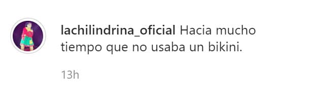 Sonriente, reconoció ante sus 127 mil seguidores que
<b><a href="https://www.instagram.com/p/CLaikoyFCtO/" target="_blank">"hacía mucho tiempo que no usaba un bikini". </a></b>
<br>