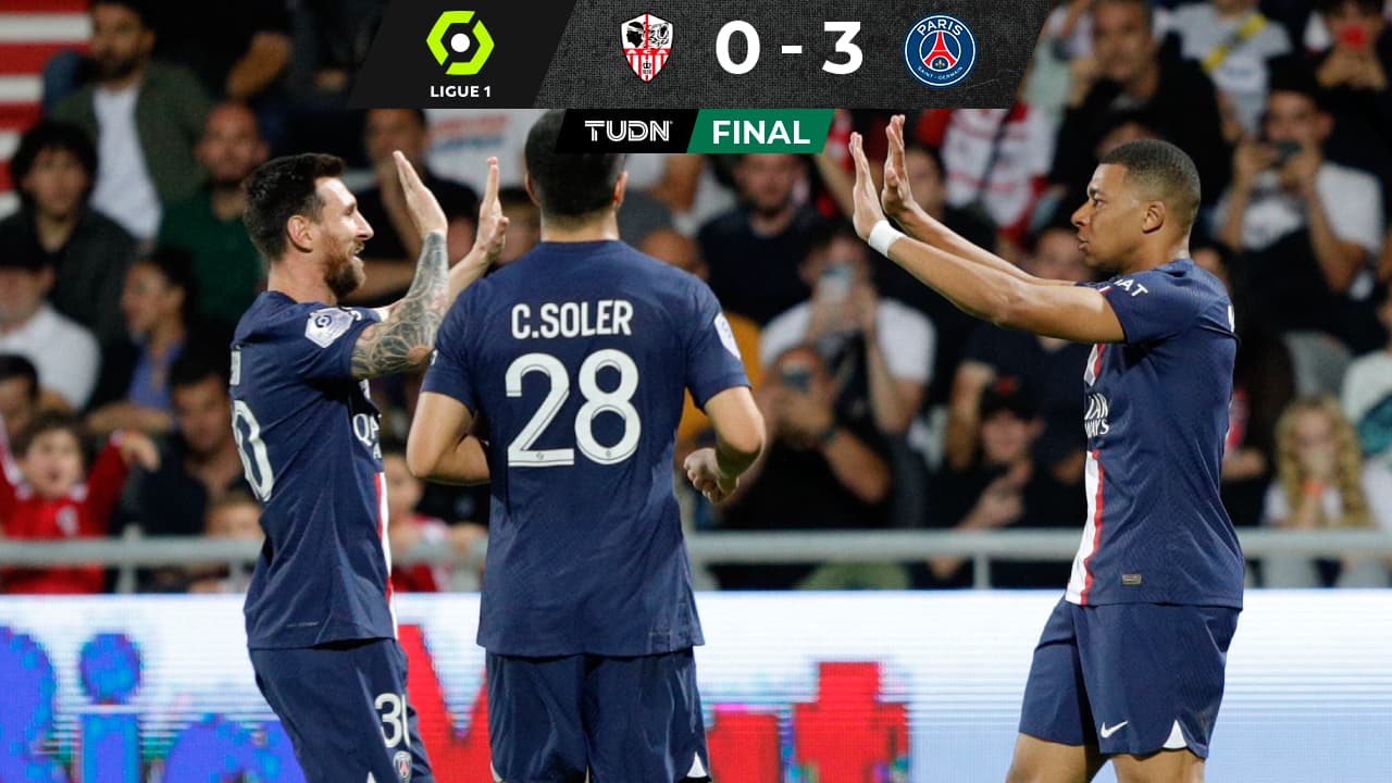 ¡Aparece la magia! PSG gana con goles y asistencias de Messi y Mbappé