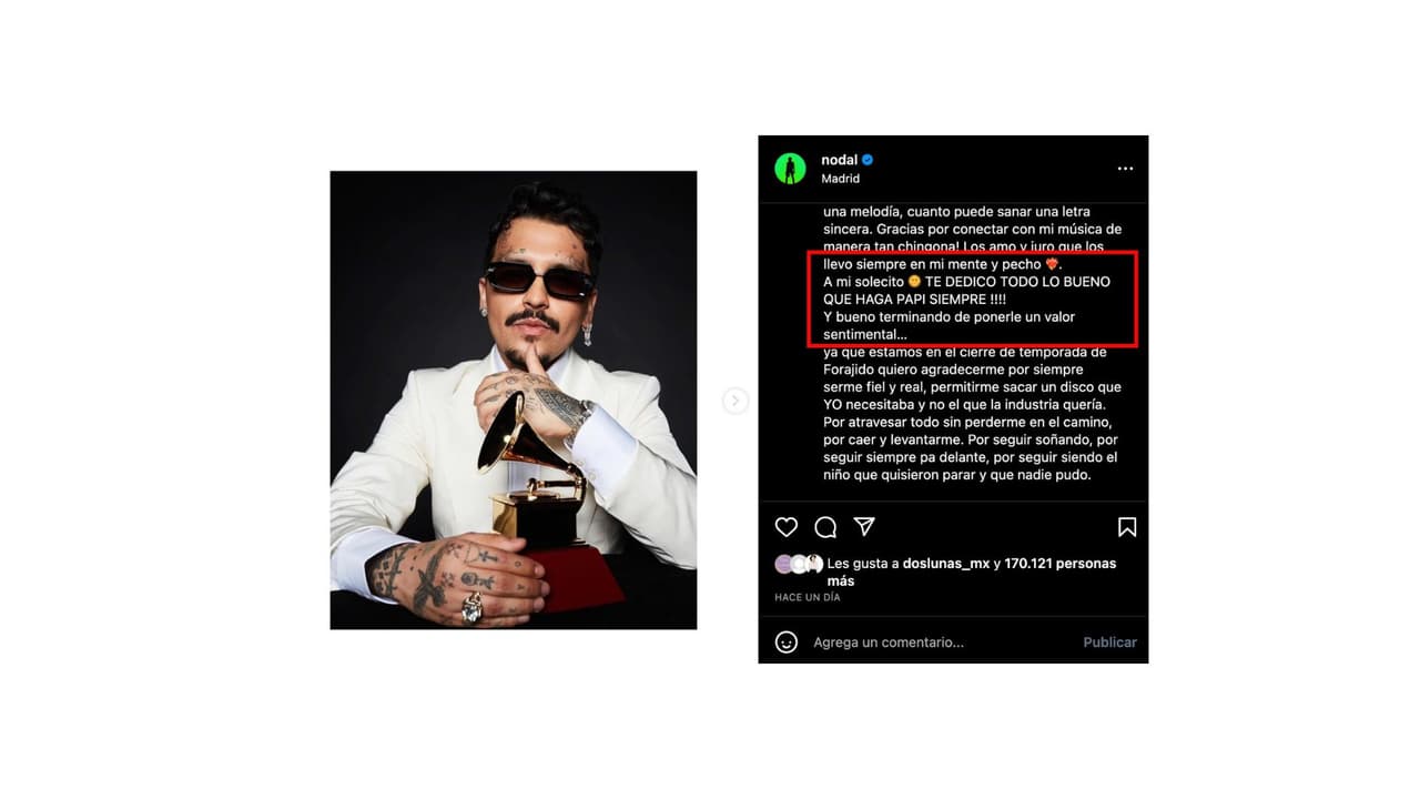 Christian Nodal habría confirmado el nombre de su hija con este mensaje