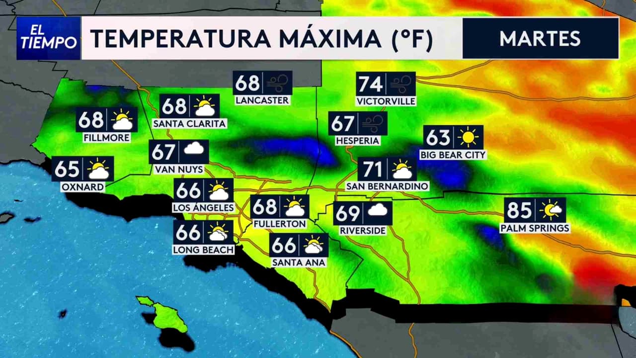 Pronóstico del tiempo hoy en Los Ángeles: Día fresco, ventoso y lloviznas; el termómetro alcanzará 66 °F