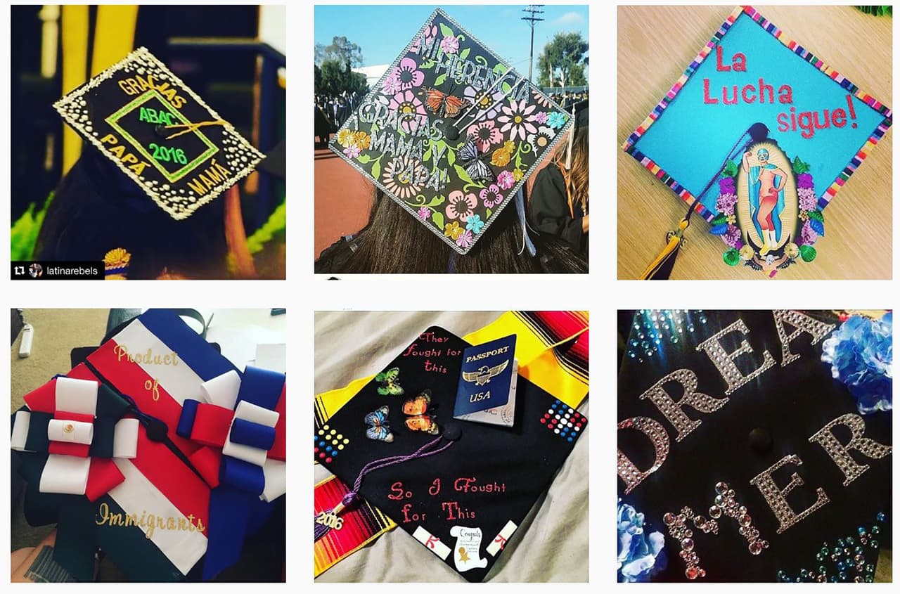 Graduation caps.