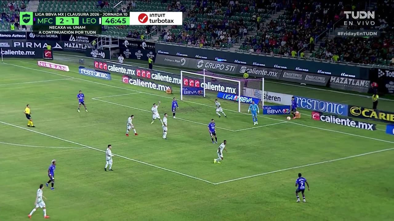¡GOL!  anota para Mazatlán FC. Brian Rubio