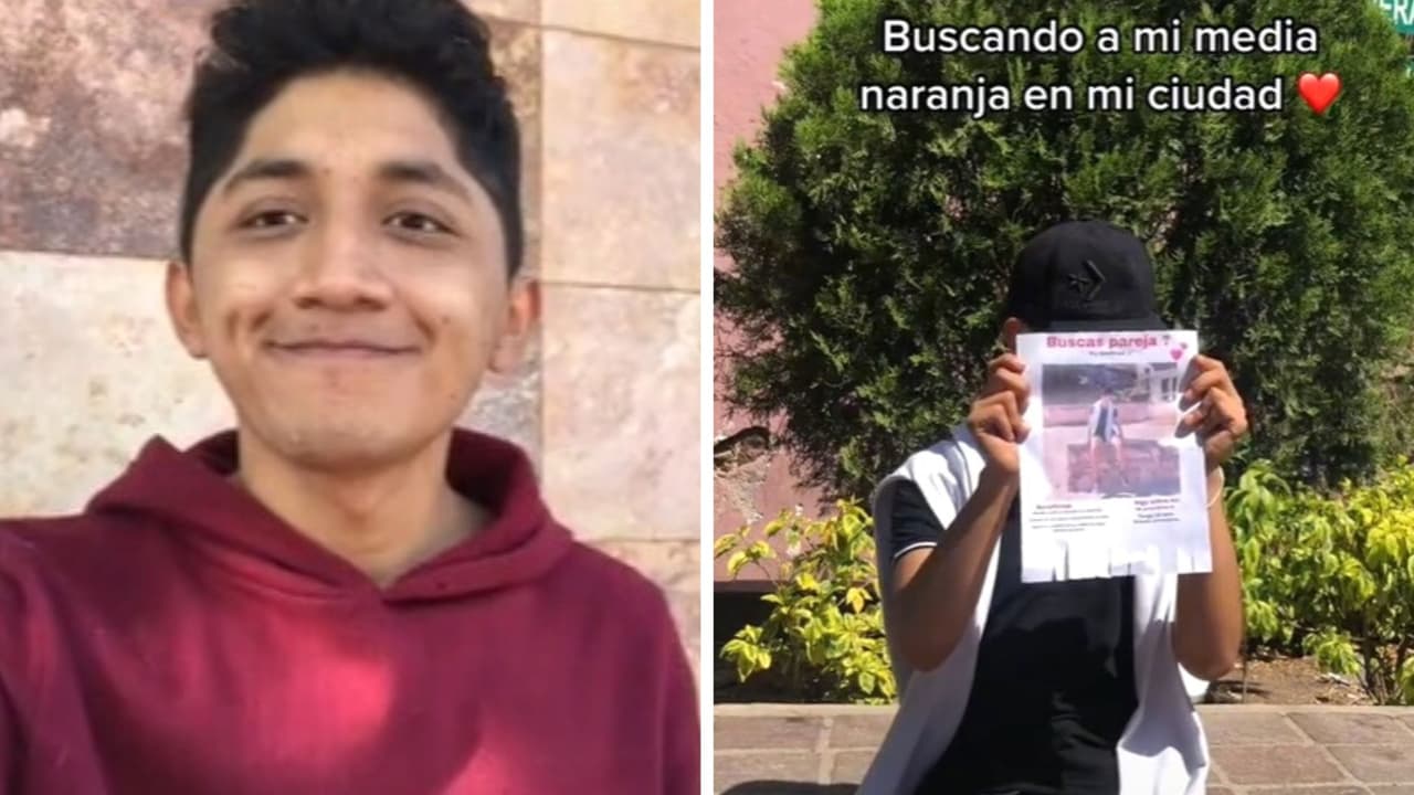 Tiktoker busca a su "media naranja" pegando carteles en las calles: recibió respuesta peculiar