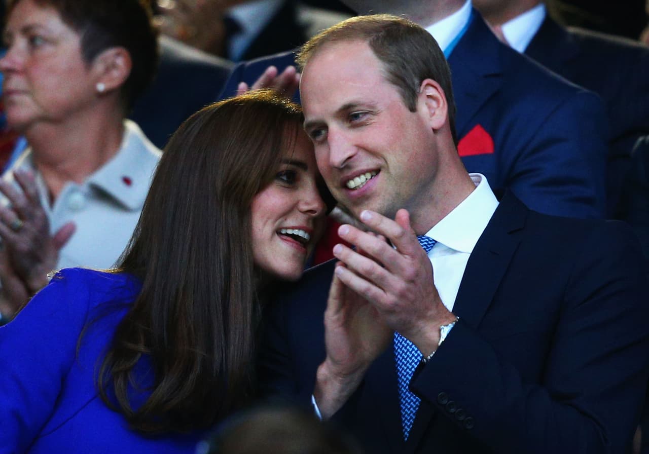 William y Kate durante la ceremonia de inauguración.