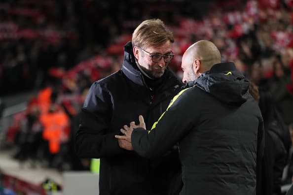 Klopp tomó revancha de Pep por los tiempos de la Bundesliga.