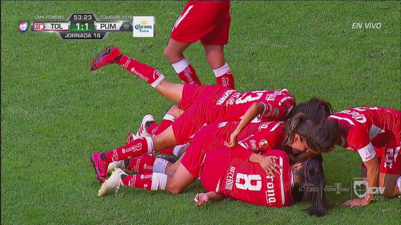 ¡Goool de Toluca! Ingrid Hidalgo reaviva el infierno ante Pumas