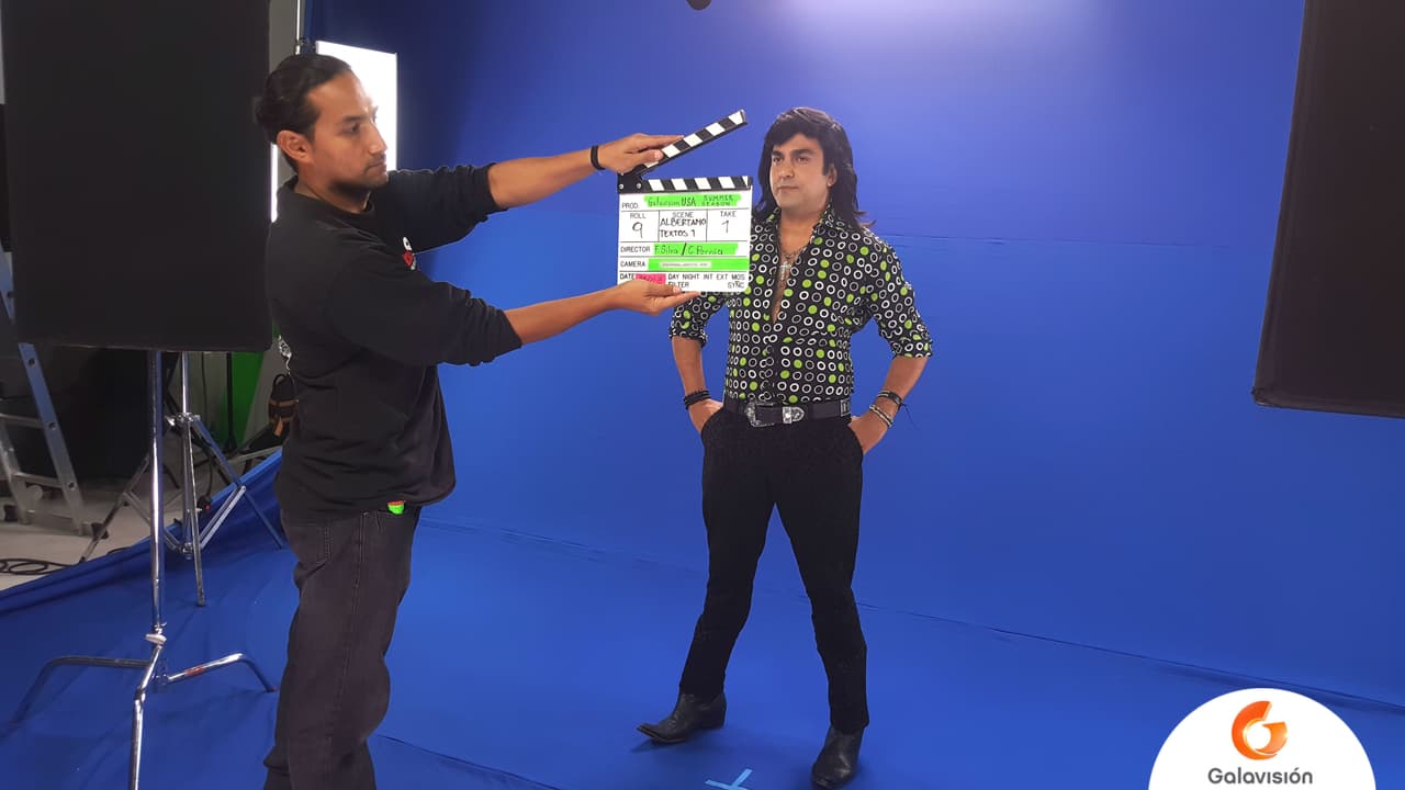 Después de varias pruebas de vestuario Albertano comenzó las grabaciones para los promocionales de Galaverano Total.